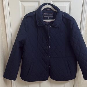 Tommy Hilfiger Women's Navy Quilted Puffer Jacket